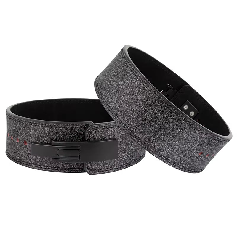 MKAS Custom Logo Gym Adjustable Leather Custom Wholesale Sequin Training Weight Power Lifting Belt Weightlifting Belt