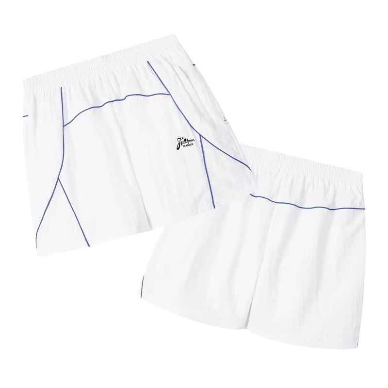 TF Custom Fashion Nylon Reflective Shorts High Quality Nylon Sweat Short Pants Custom Logos Screen Printing Shorts for Men