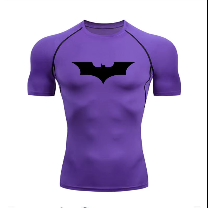 Compression T Shirt Polyester Custom Logo Workout Tee Basketball Football Training Wear Sports T-Shirt GYM Clothing