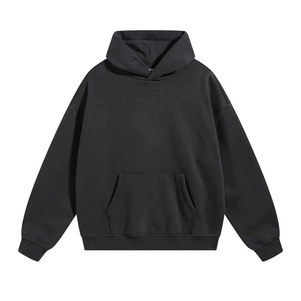 Men's Oversized Fleece Hoodie – 400GSM Cotton Blend Pullover