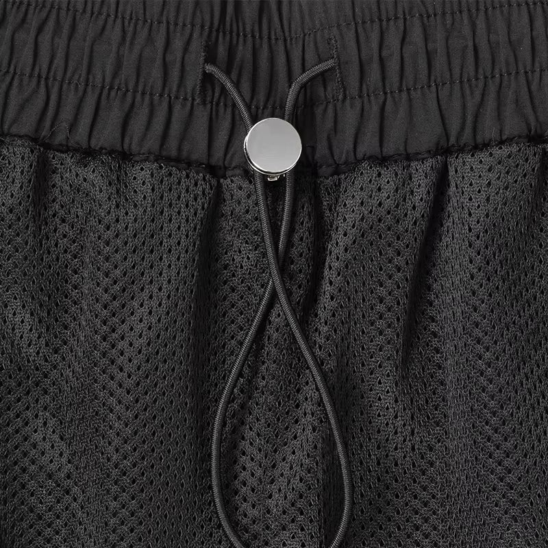 TF Custom Fashion Nylon Reflective Shorts High Quality Nylon Sweat Short Pants Custom Logos Screen Printing Shorts for Men