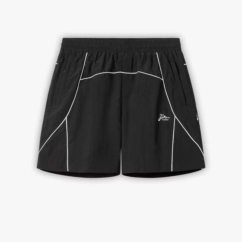 TF Custom Fashion Nylon Reflective Shorts High Quality Nylon Sweat Short Pants Custom Logos Screen Printing Shorts for Men