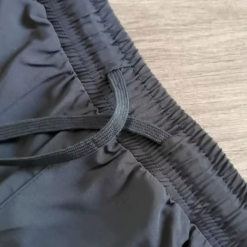 Women'S Double Layer Fitness Gym Shorts with Pocket Tight Sports Fabric Workout Pants Solid Pattern Yoga Shorts