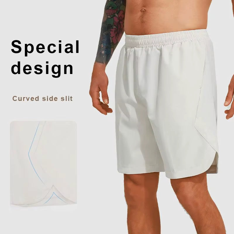 Quick Dry Polyester Spandex Custom Fitness Mens Gym Shorts Breathable Training Elastic Running Workout Sports Sweat Shorts