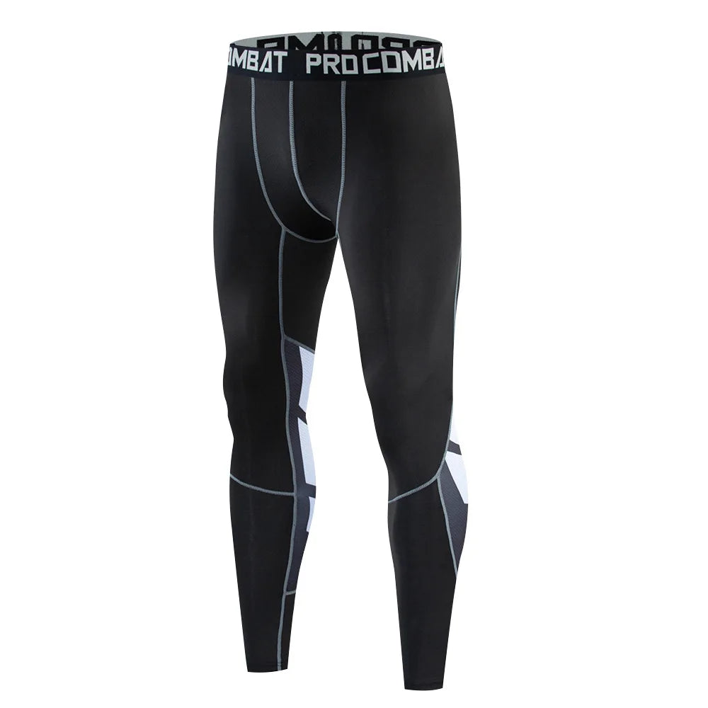 Custom Men Compression Gym Sports Tights Men'S Basketball Leggings Quick-Drying Compression Training Compression Pants for Men