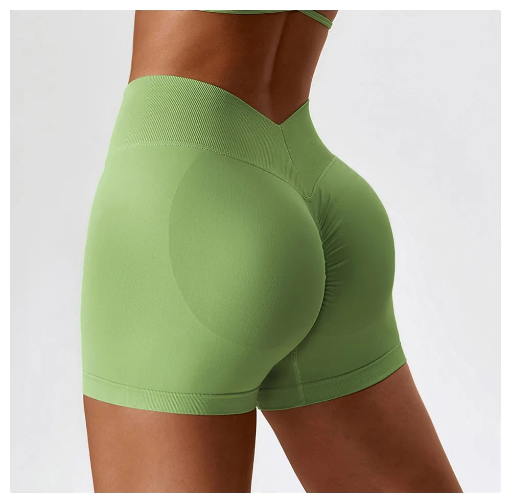 Women's Seamless Scrunch Butt Biker Shorts 