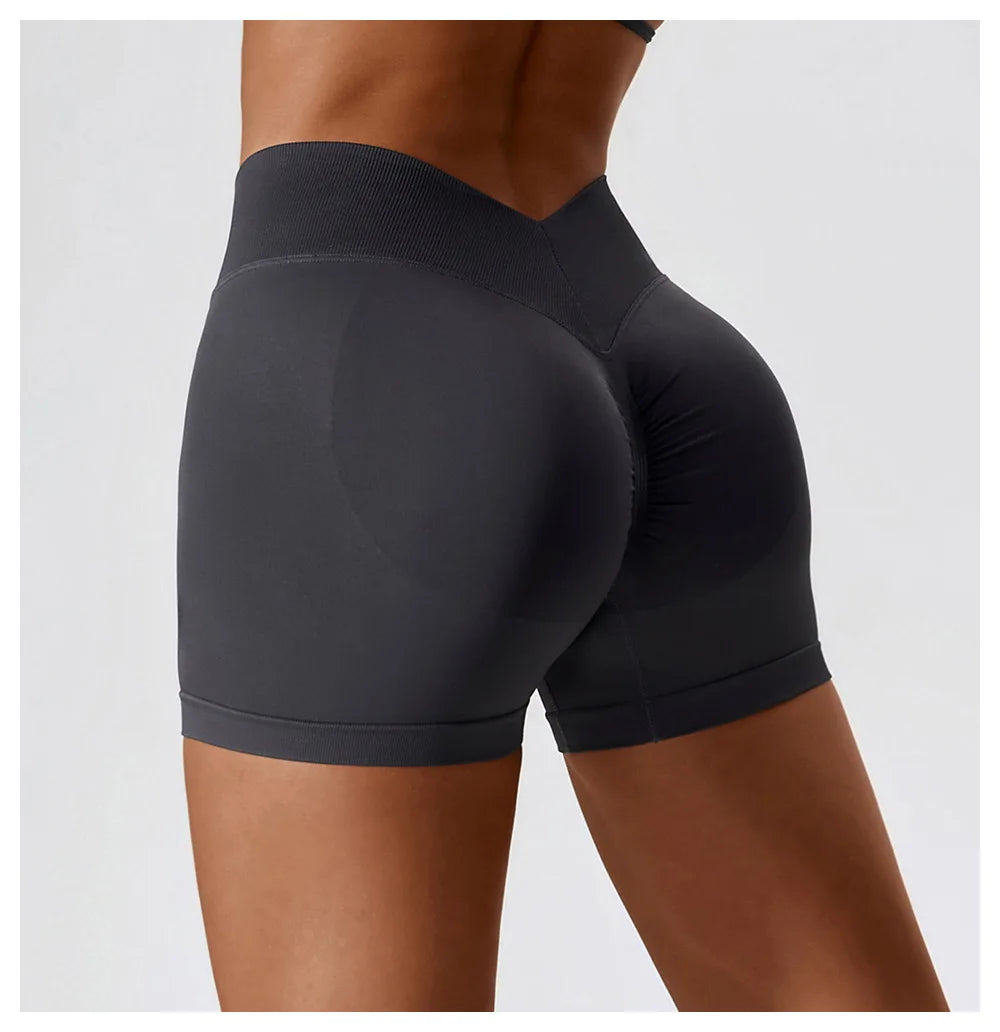 Women's V-Back Scrunch Butt Gym Shorts 