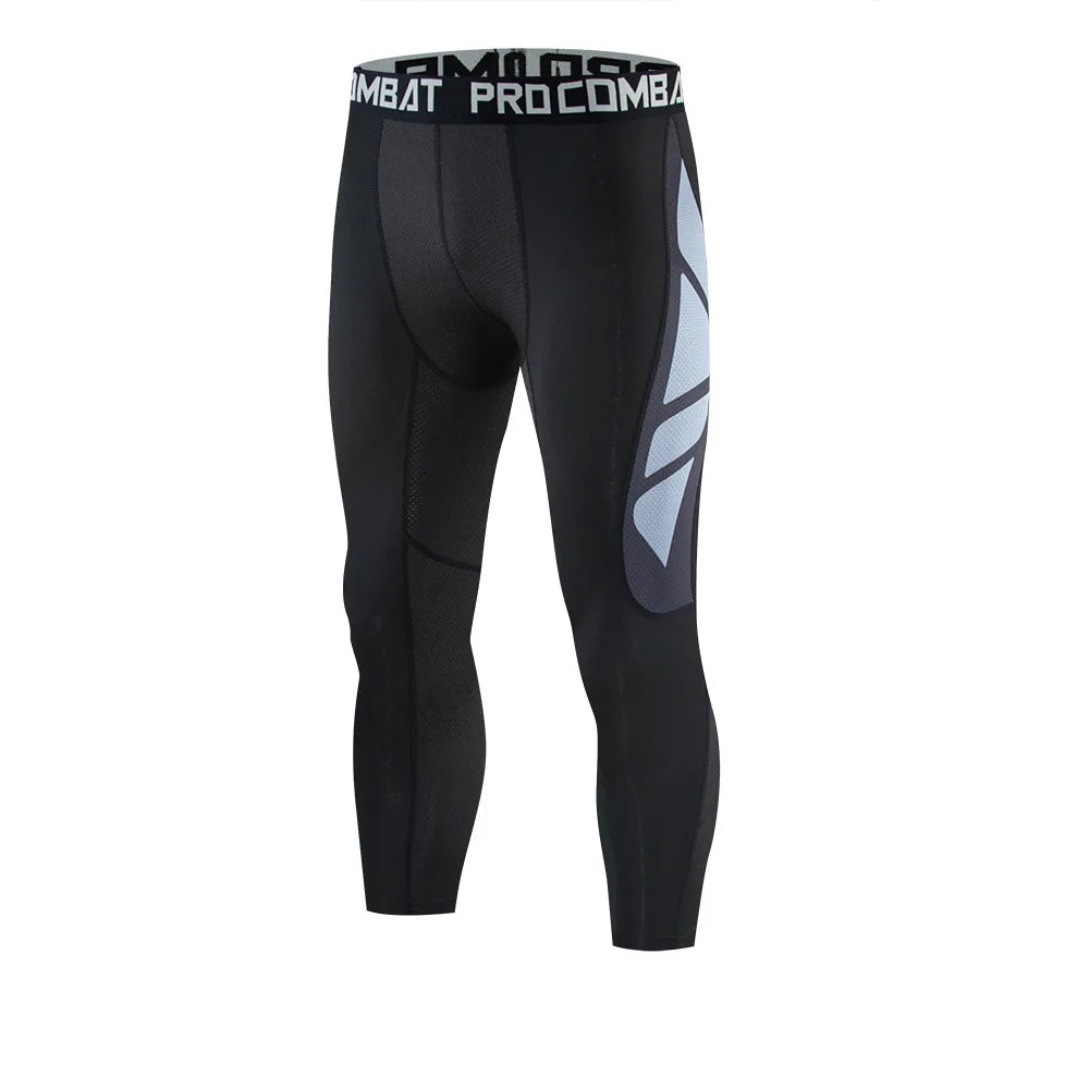Custom Men Compression Gym Sports Tights Men'S Basketball Leggings Quick-Drying Compression Training Compression Pants for Men