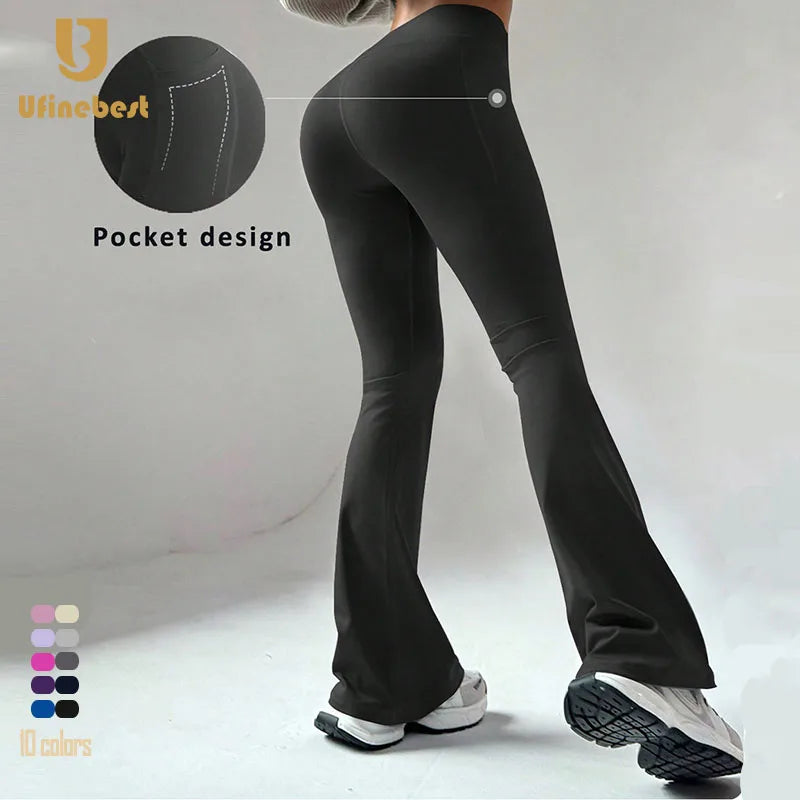Women's Butt Lift Flared Yoga Pants