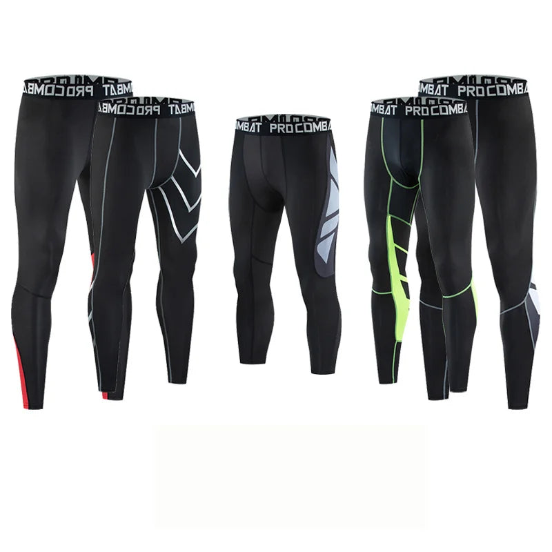 Custom Men Compression Gym Sports Tights Men'S Basketball Leggings Quick-Drying Compression Training Compression Pants for Men