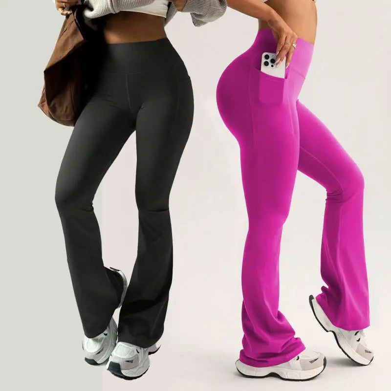 Women's Butt Lift Flared Yoga Pants