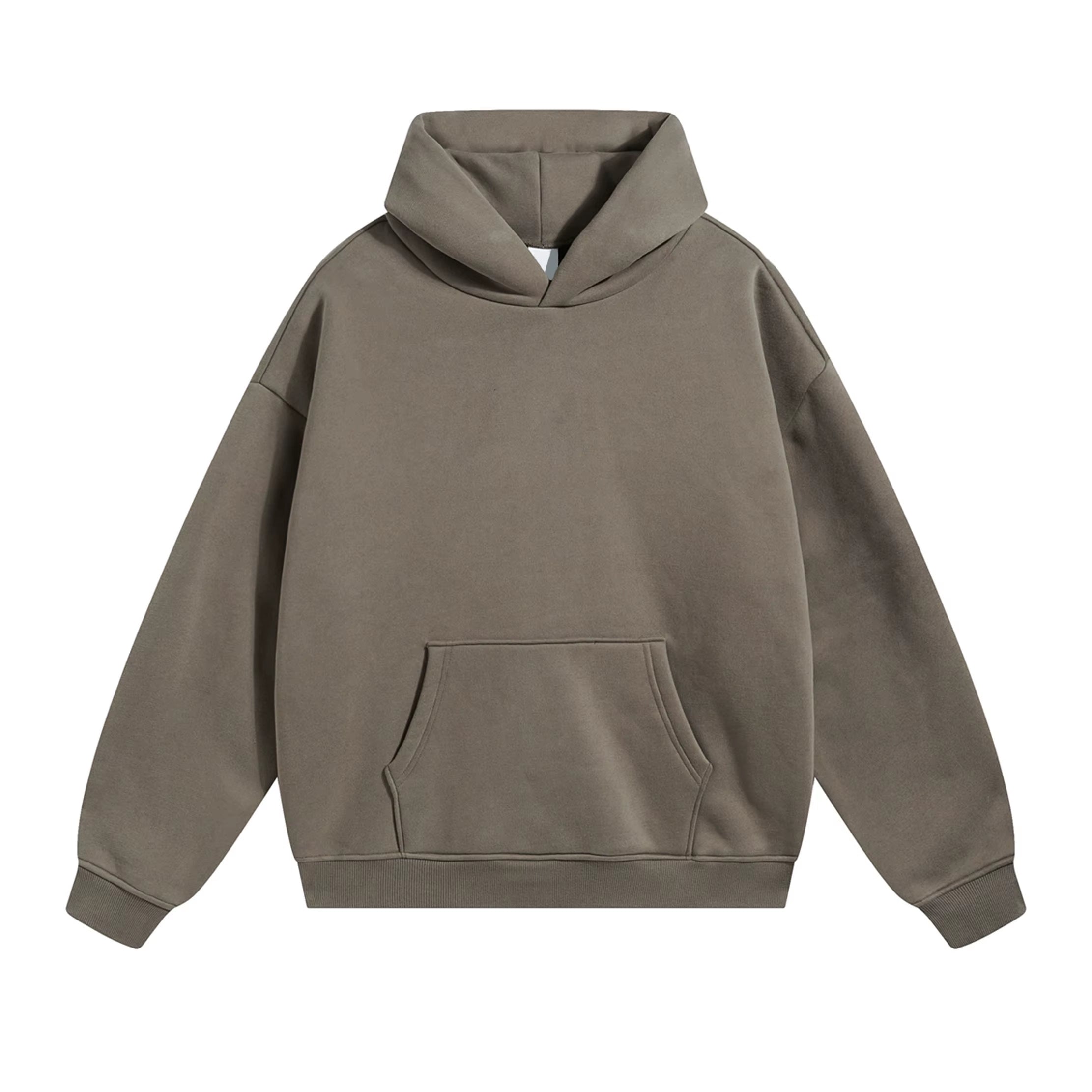 Men's Oversized Fleece Hoodie – 400GSM Cotton Blend Pullover