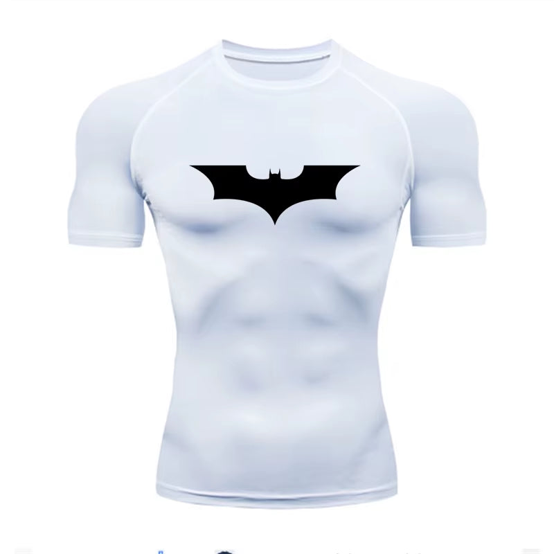 Compression T Shirt Polyester Custom Logo Workout Tee Basketball Football Training Wear Sports T-Shirt GYM Clothing
