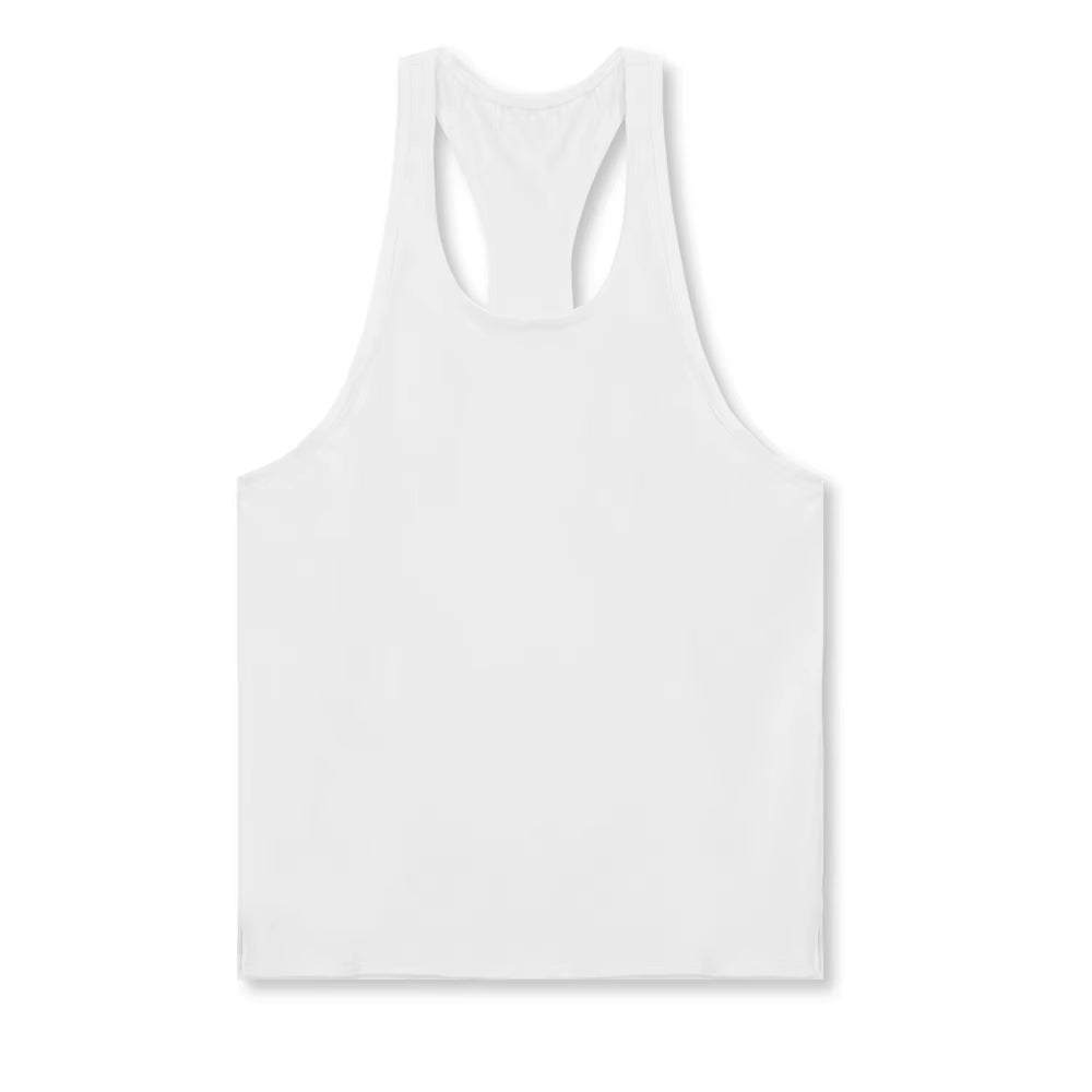 Racer Back Singlet Cotton Running Men'S Gym Top Loose Sports Vest Sportswear Casual Mens Fitness Workout Sleeveless Tank Tops