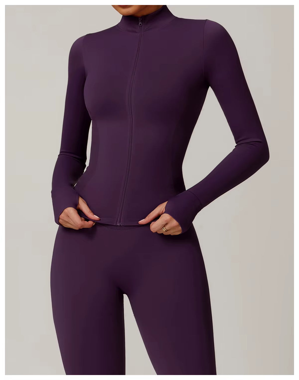 Fitness Clothing Workout Top Long Sleeve Polyester Zipper Sports Women'S Coats Custom Logo Outdoor Gym Yoga Jackets for Women