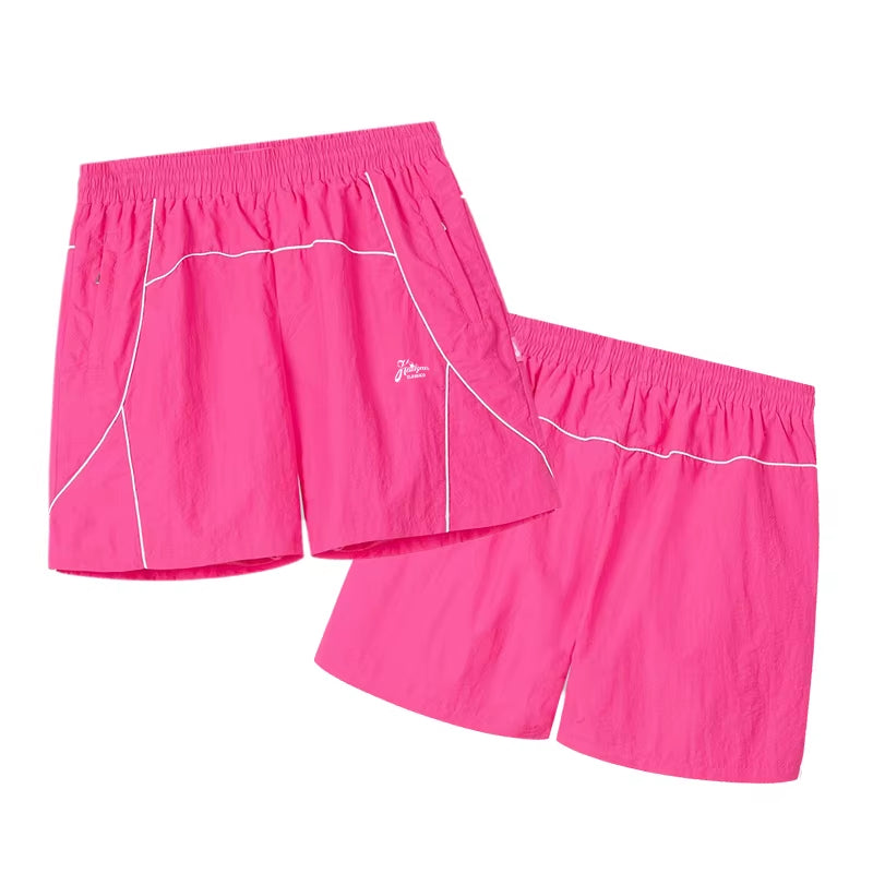 TF Custom Fashion Nylon Reflective Shorts High Quality Nylon Sweat Short Pants Custom Logos Screen Printing Shorts for Men