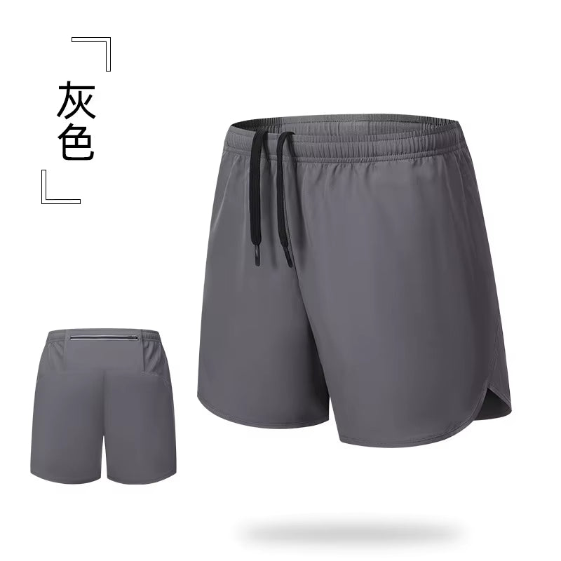Men'S Casual Summer Sports Shorts Quick-Drying Breathable Elastic Waist Polyester Canvas Outdoor Fitness Training XL
